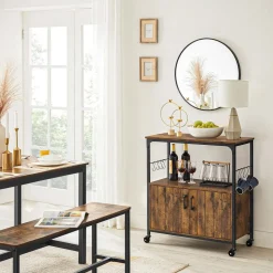 Discount SONGMICS Meuble crochets industriel Noir