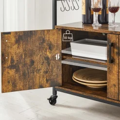 Discount SONGMICS Meuble crochets industriel Noir