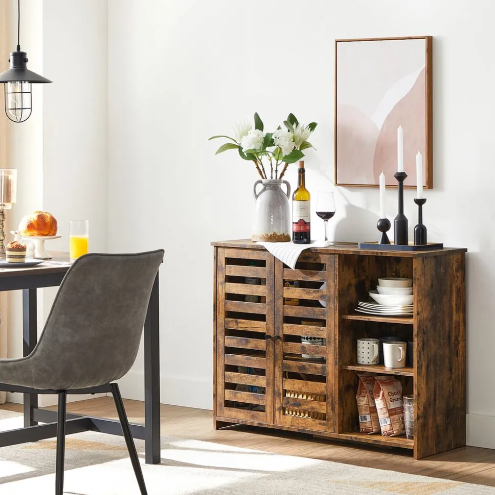 Best SONGMICS Meuble de rangement Marron Rustique