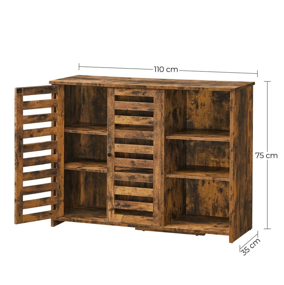 Best SONGMICS Meuble de rangement Marron Rustique