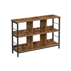 Online SONGMICS Meuble de rangement 2 niveaux 6 cubes marron camel