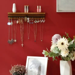 Store SONGMICS Meuble de rangement 2 tiroirs Brun Vintage Noir