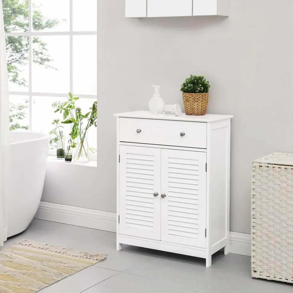 Store SONGMICS Meuble de rangement mat Blanc