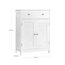 Store SONGMICS Meuble de rangement mat Blanc