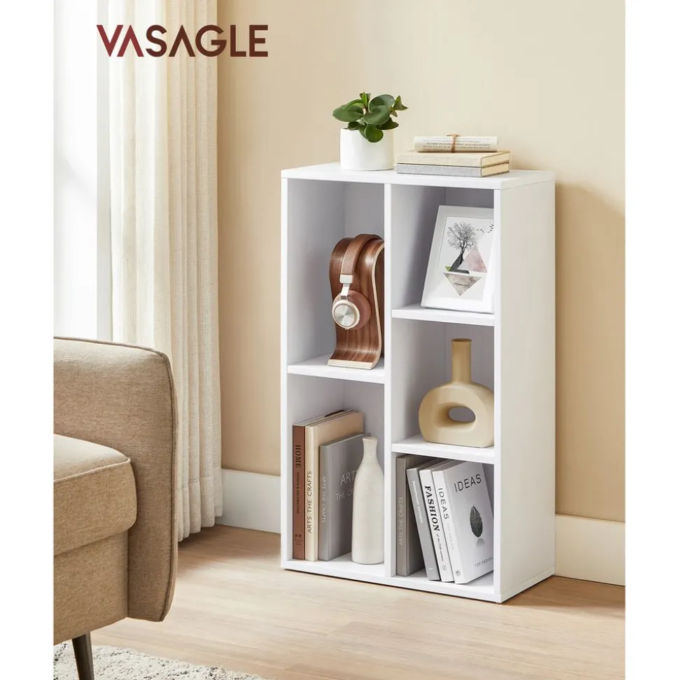 New SONGMICS Meuble de rangement haut Blanc