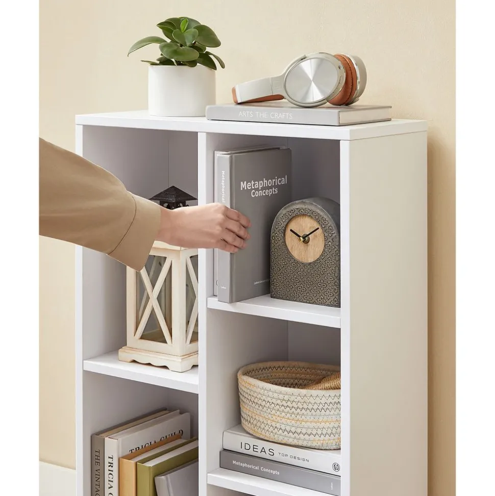 New SONGMICS Meuble de rangement haut Blanc