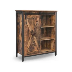 Discount SONGMICS Meuble de rangement industriel Brun Vintage Noir