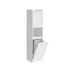 Cheap SONGMICS Meuble de salle de bain 40 x 40 x 80,2 cm Blanc Nuage