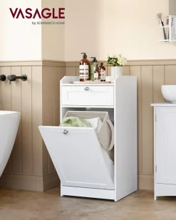 Cheap SONGMICS Meuble de salle de bain 30 x 60 x 100 cm blanc nuage