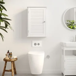 Best SONGMICS Meuble de salle de bain 40 x 40 x 170 cm Blanc Nuage