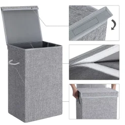 Best SONGMICS Meuble de salle de bain avec 3 compartiments ouverts blanc nuage