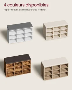 Shop SONGMICS Meuble d’Entrée avec Siège