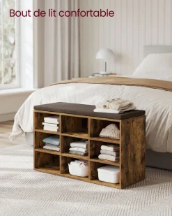 Shop SONGMICS Meuble d’Entrée avec Siège