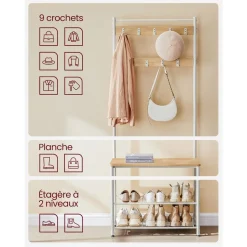 Discount SONGMICS Meuble d'entrée boisé