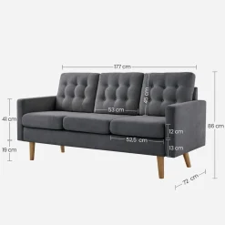 Outlet SONGMICS Meuble d'entrée industriel