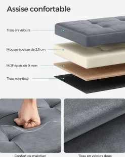 Flash Sale SONGMICS Meuble d'entrée miroir rustique