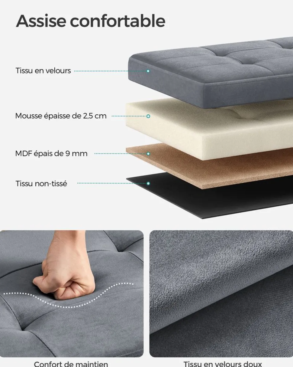 Flash Sale SONGMICS Meuble d'entrée miroir rustique