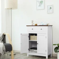 Cheap SONGMICS Meuble entrée verre noir