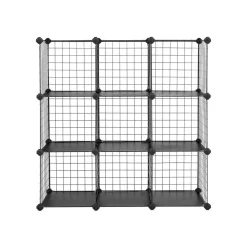 Best Sale SONGMICS Meuble grille 9 casiers blanc