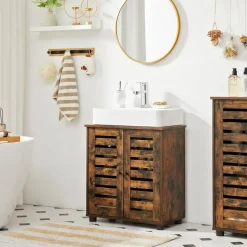 Shop SONGMICS Meuble lavabo ligne Blanc