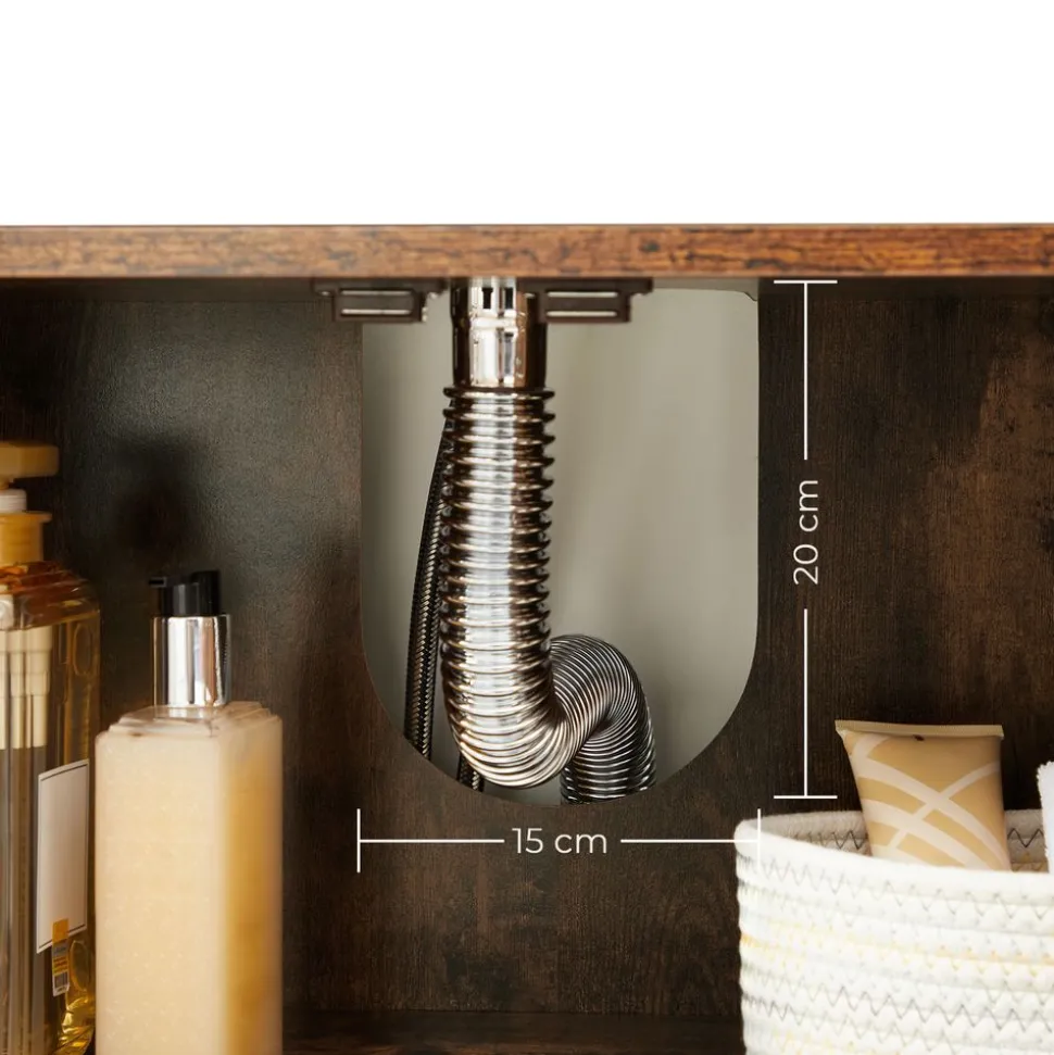 Shop SONGMICS Meuble lavabo ligne Blanc