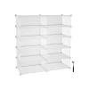 Best SONGMICS Meuble maille 10 casiers blanc