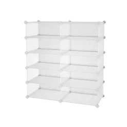 Best SONGMICS Meuble maille 10 casiers blanc