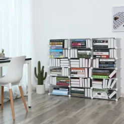 Best SONGMICS Meuble maille 10 casiers blanc