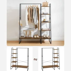 Store SONGMICS Meuble modulable 6 casiers Blanc