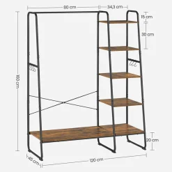 Store SONGMICS Meuble modulable 6 casiers Blanc