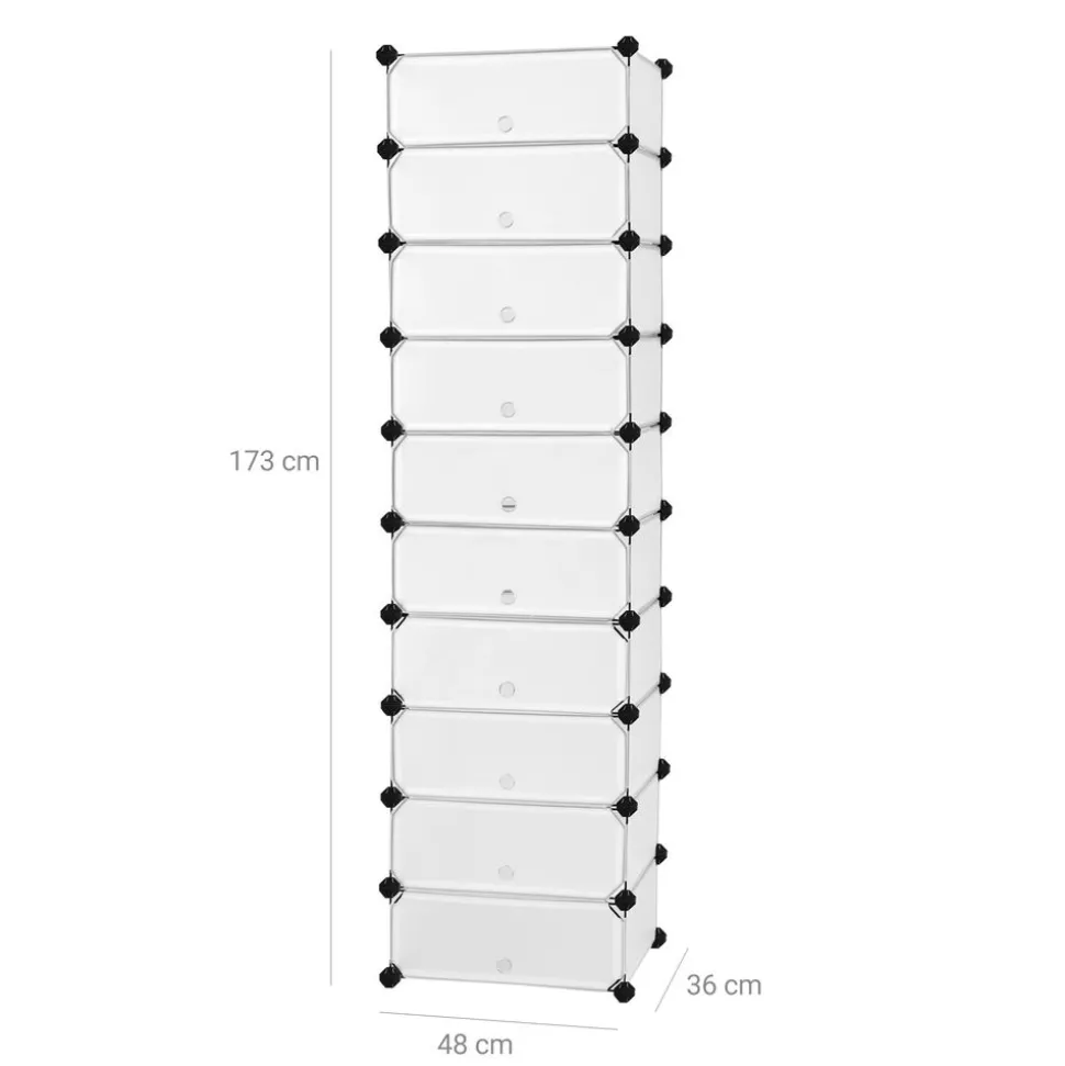 Best Sale SONGMICS Meuble modulable 10 casiers