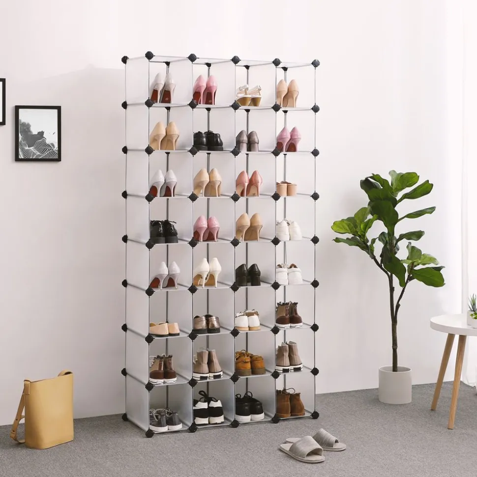 Shop SONGMICS Meuble modulable 32 casiers