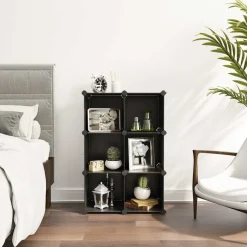 Discount SONGMICS Meuble modulable 6 cubes