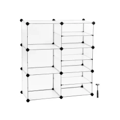 New SONGMICS Meuble modulable Blanc