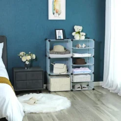 New SONGMICS Meuble modulable Blanc