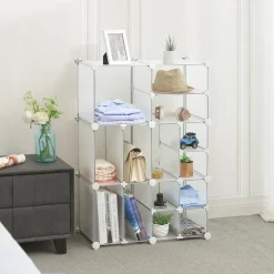 Store SONGMICS Meuble modulable infini blanc