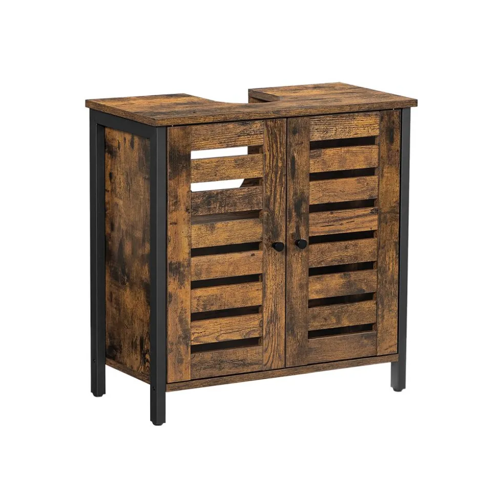 Discount SONGMICS Meuble mural avec étagère réglable et porte à persienne 40 x 16 x 60 cm blanc