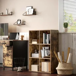 Discount SONGMICS Meuble rangement 6 casiers blanc