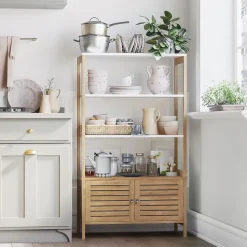 Clearance SONGMICS Meuble rangement bambou