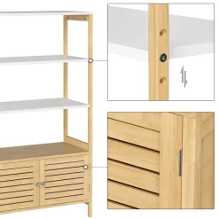 Clearance SONGMICS Meuble rangement bambou