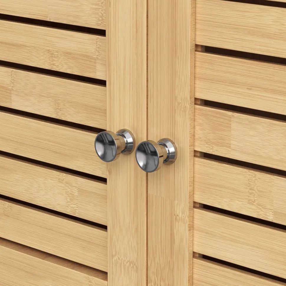 Clearance SONGMICS Meuble rangement bambou