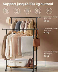 Clearance SONGMICS Meuble rangement blanc moderne