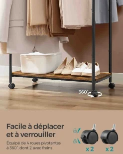 Clearance SONGMICS Meuble rangement blanc moderne