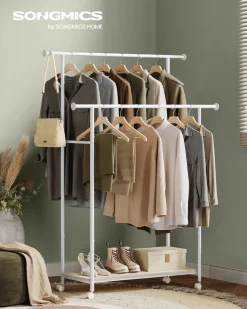 Clearance SONGMICS Meuble rangement blanc moderne