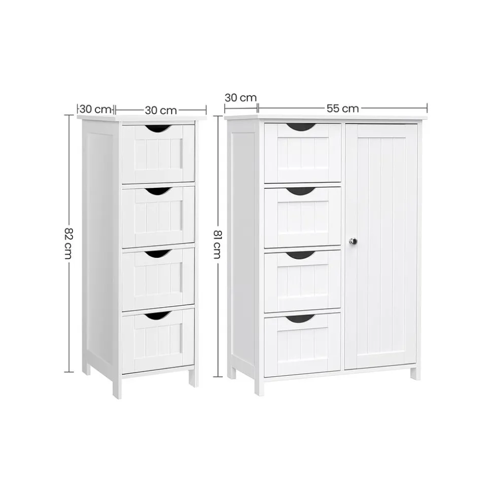 Clearance SONGMICS Meuble salle de bain Blanc