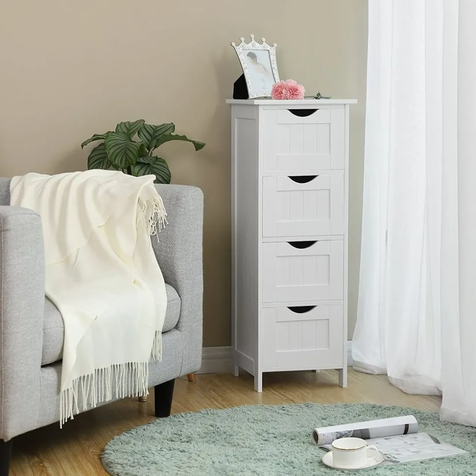 Clearance SONGMICS Meuble salle de bain Blanc