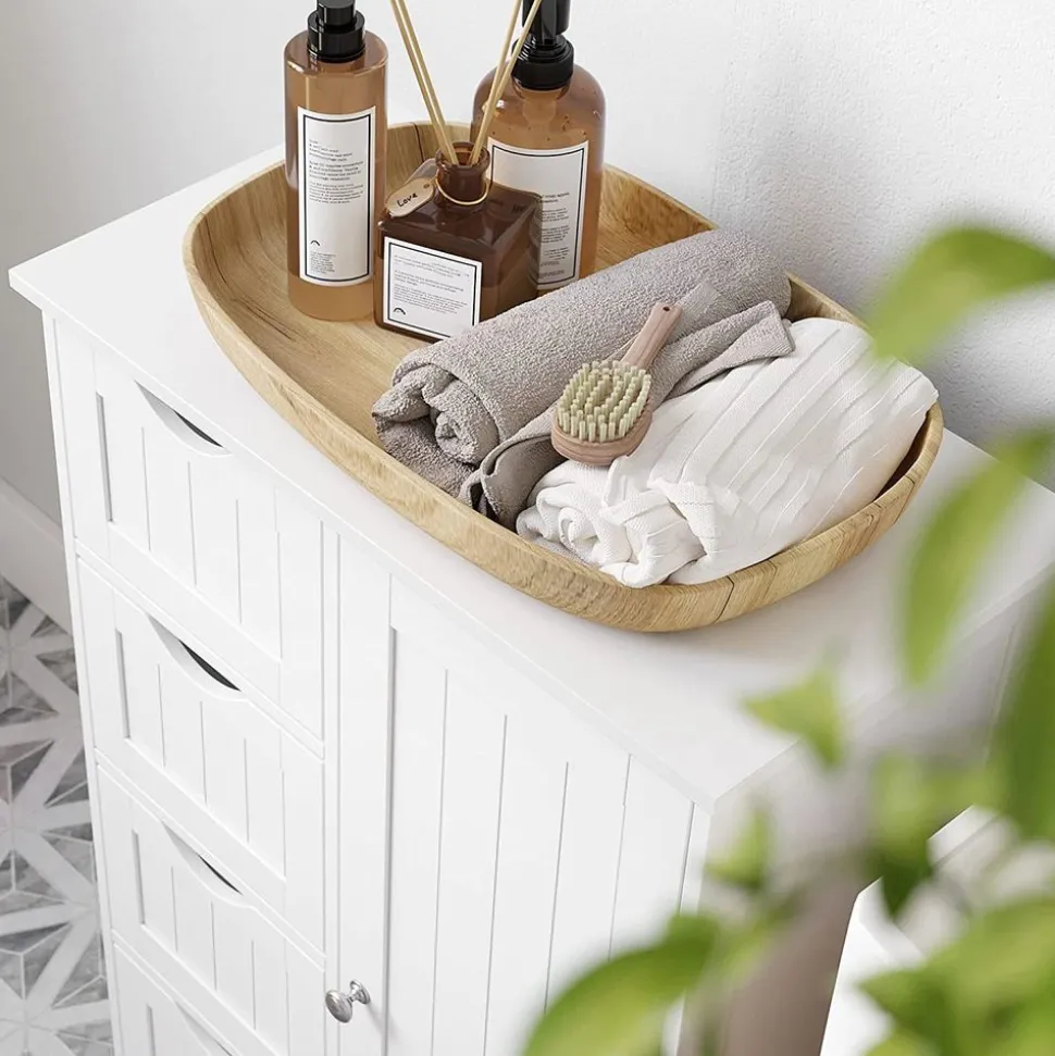 Clearance SONGMICS Meuble salle de bain Blanc