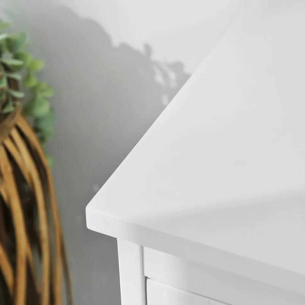 Hot SONGMICS Meuble salle de bain effet marbre Blanc