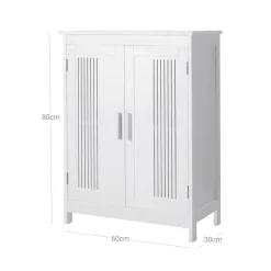 Hot SONGMICS Meuble salle de bain effet marbre Blanc