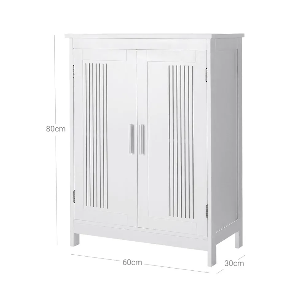 Hot SONGMICS Meuble salle de bain effet marbre Blanc